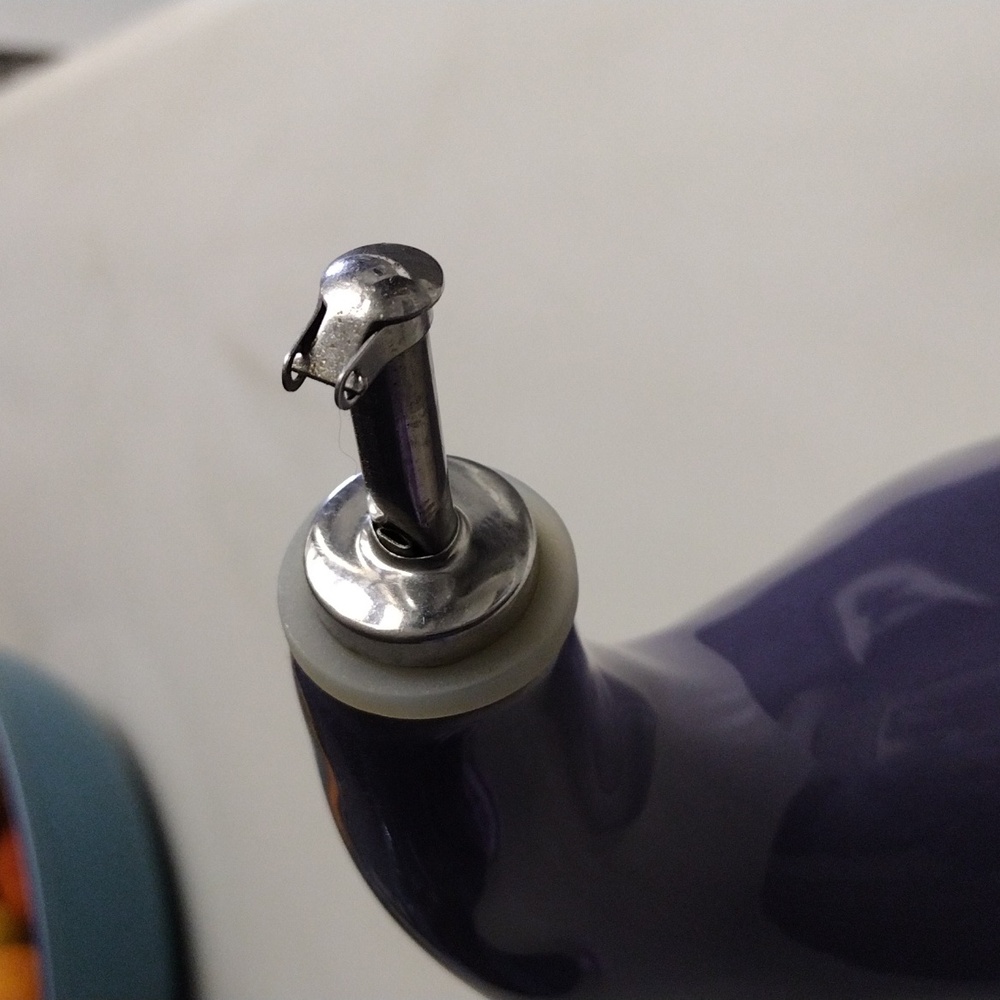 Rachel Ray Ceramic Purple Oil Dispenser - Picture 3 of 3